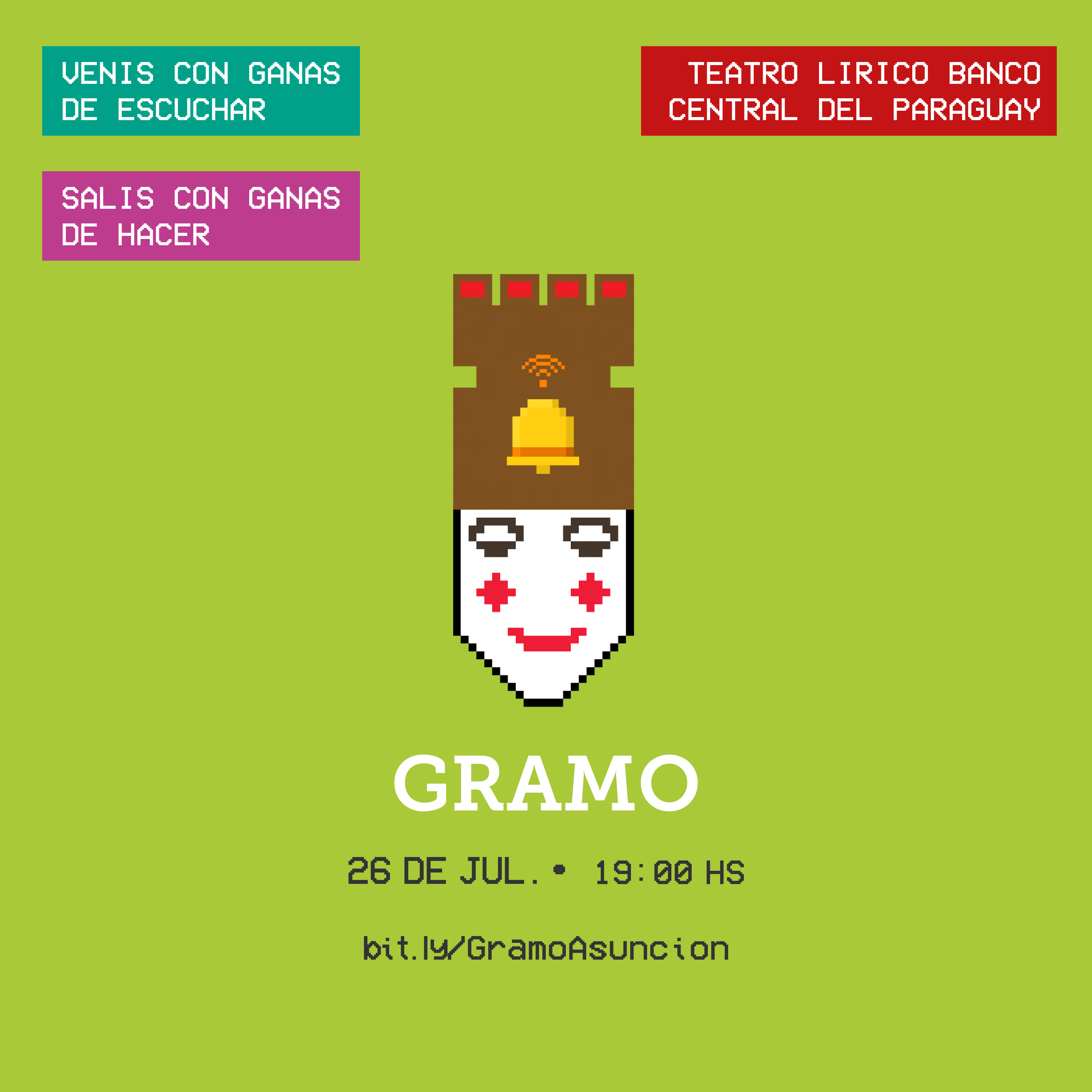 Las charlas Gramo vuelven a Asunción