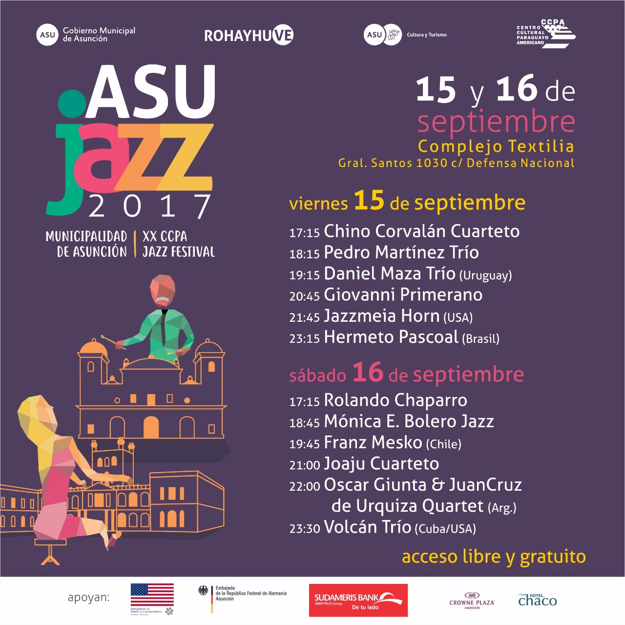 Asujazz inicia mañana en Textilia