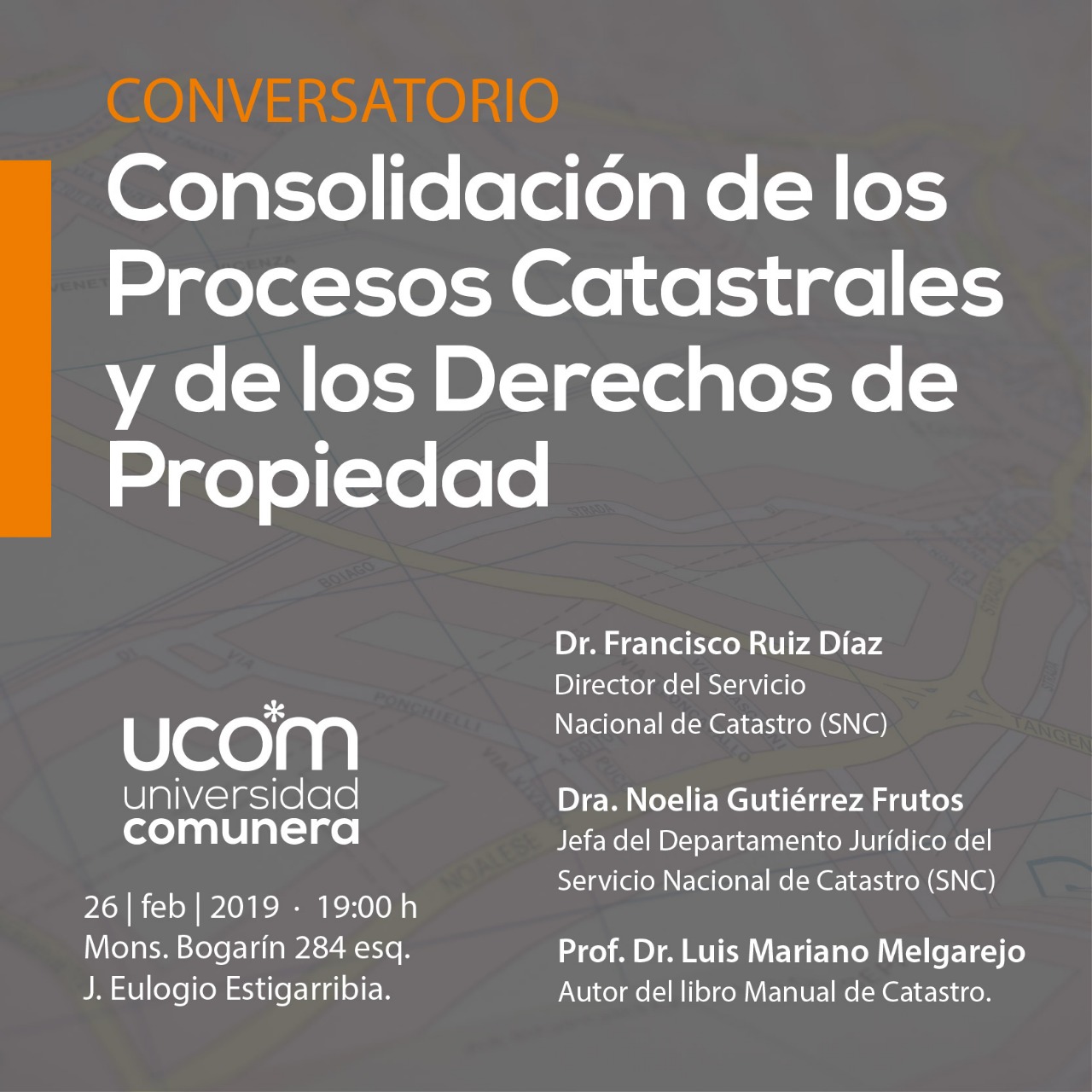 Conversatorio sobre Derecho Catastral en la UCOM