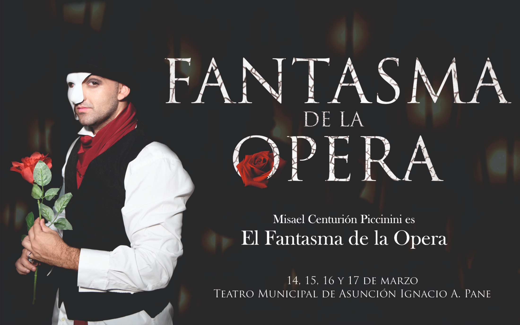 El fantasma de la ópera llega al Teatro Municipal de Asunción   