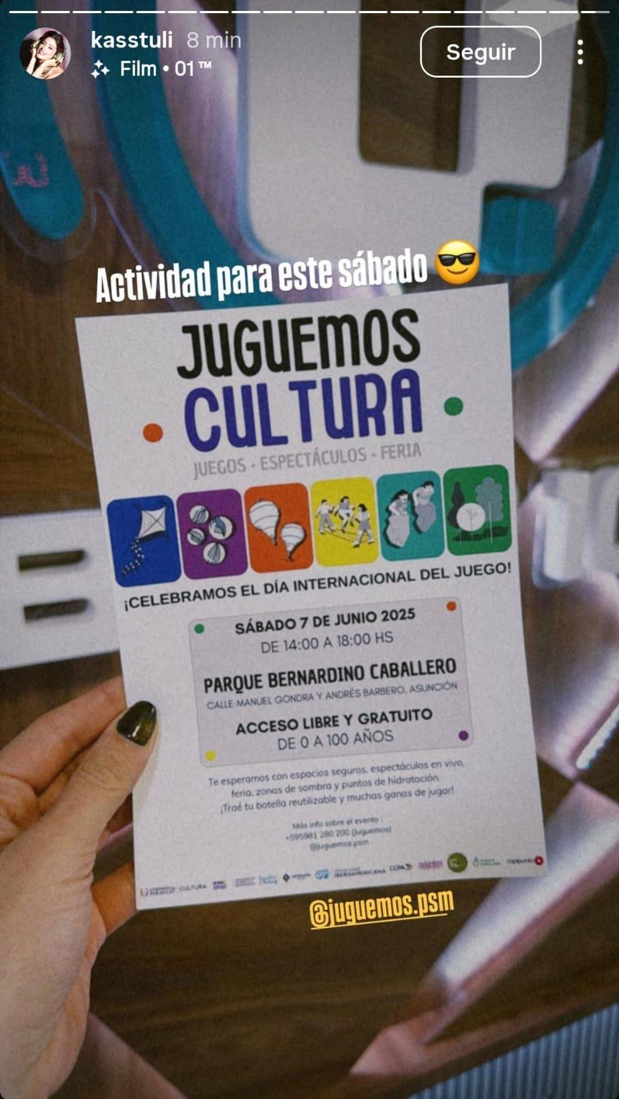 Invitación a la actividad Juguemos Cultura